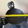 Hand carved wooden bowl and stand Image 7