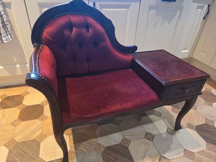Vintage Telephone Table Armchair