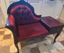 Vintage Telephone Table Armchair
