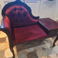 Vintage Telephone Table Armchair