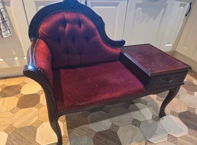 Vintage Telephone Table Armchair