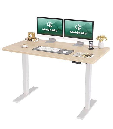Desk Sit Stand - BRAND NEW - DUAL Motors - Zoom - Electric Office Desk - WFH - 1400mm x 700mm Oak finish Worktop - Gaming - School - no offers