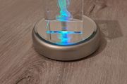 Crystal Glass Angel with Light Stand
