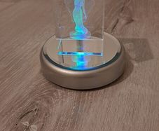 Crystal Glass Angel with Light Stand