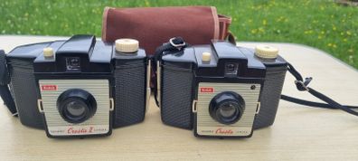 Two Kodak Brownie Cresta cameras