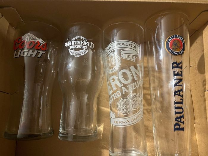 Whiskey beer glasses