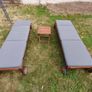 Ikea Nammaro sun loungers x 2 with table Image 3