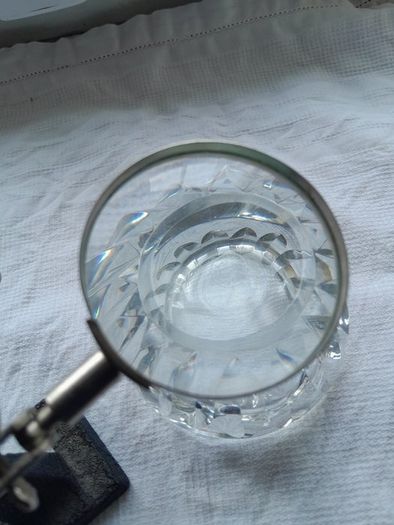 Antique Baccarat Glass ashtray French