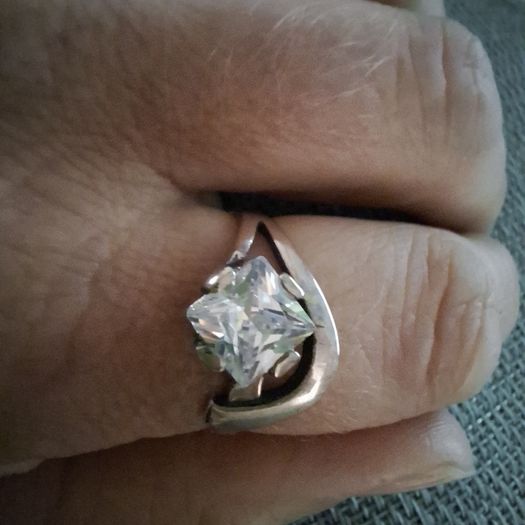 big size silver ring