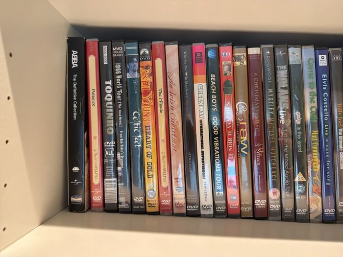 Personal Music CD and Music DVD Collection For Sale. Around 600 Titles. VG-EX Condition