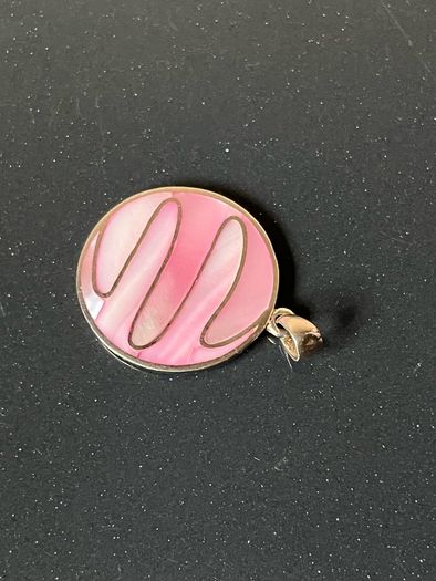 Vintage Sterling Silver MOP Pendant