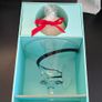 Cashel Living Red & Black Swirl Glass Candleholders Pair Boxed 17cm Image 5