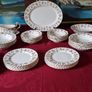 92 Pc. Royal Albert Winsome Bone China Gold Gilt Dinner, Coffee And Tea Service / Set For 12 Person Setting Made In England Image 5