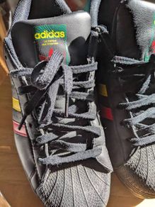 adidas Originals SUPERSTAR IH3121 Core Black/Yellow/College Green Men's Women's