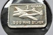 1 gram Silver .999  Bar