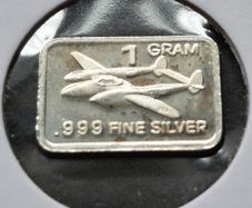 1 gram Silver .999  Bar