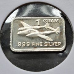 1 gram Silver .999  Bar