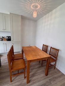 Solid Wood Dining Table and 4 Chairs