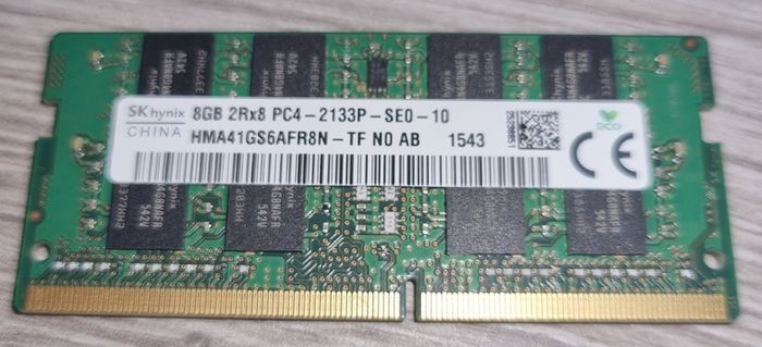 1x ram 8gb ddr4