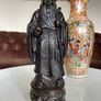 Rare Vintage Resin Asian Japanese Statue Fukurokuju Lucky God Image 2
