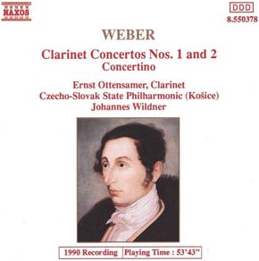 Weber. Clarinet Concertos. CD. Free Postage!