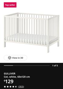 Ikea Gulliver Cot with Mattress