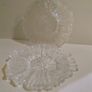 Two Charming Glass Side Plates / Flower Motiff Image 2