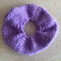 Handmade Knitted Scrunchie