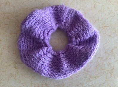 Handmade Knitted Scrunchie