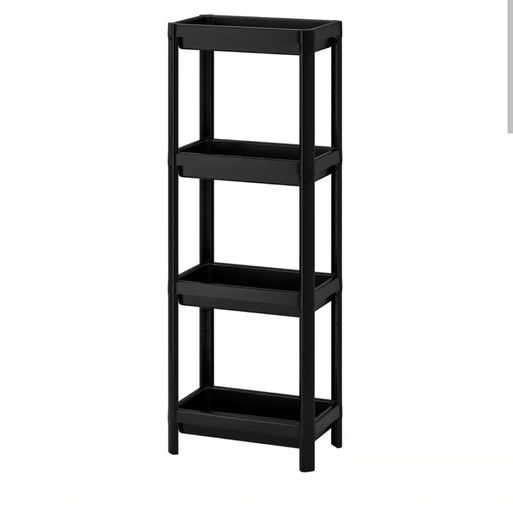 Black shelves
