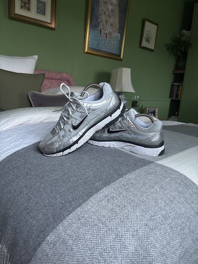 Nike P-6000 Metallic Silver White