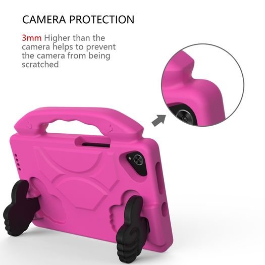 For Samsung Galaxy Tab A7 Lite Case Kids Shockproof Tablet Smart Cover With Thumbs UP EVA New Pink - FHT08SMTK4