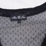 Miss June Black Floral Lace & Sheer Polka Dot Mesh Tiered Sleeveless Midi Dress 12UK/40EU Image 3