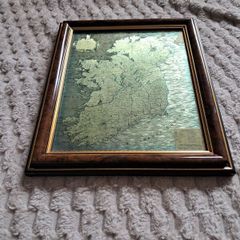 Ireland Map Framed