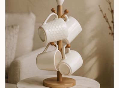 Newgrange white ceramic mugs