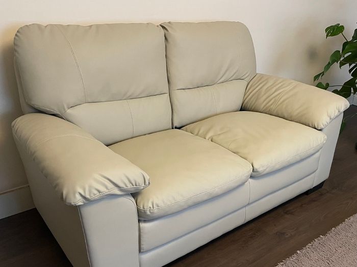 Beige sofa set