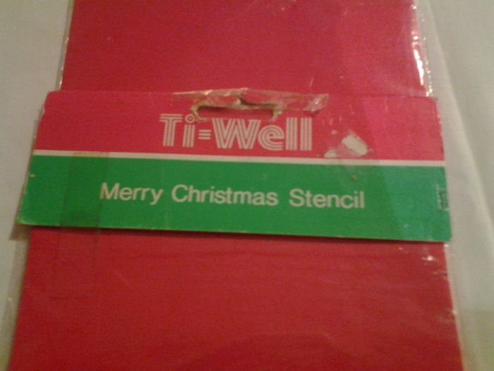Merry Christmas Stencil for Sale
