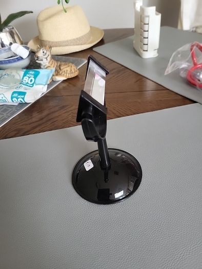 Glass prism on stand