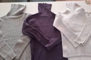 3 Highneck sweaterssize 6-7 years