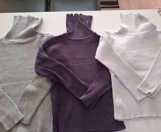3 Highneck sweaterssize 6-7 years