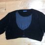 Black velour balero size 14 Jojo Maman Bebe Image 2