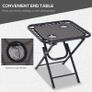 NEW SALE | 3pcs Sun Lounger Chairs with Table, Folding Zero Gravity Chairs, W/ Cup Holders, Grey Image 5