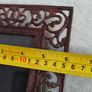 Cast iron photo frame with a rust finish, rustic style decoration. Dimensions: 15x15 cm. Photo dimensions: 7x7 cm. Image 3