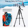 Phone Tripod for iPhone 63inch/161cm, Aluminum Extendable Mobile Phone Tripod Stand with Wireless Remote Shutter, Lightweight Selfie Stick Image 5