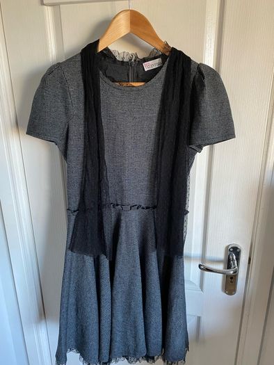 Red Valentino ladies grey houndstooth dress size M