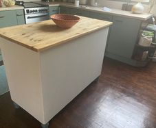 Rustic Pine Kitchen Island