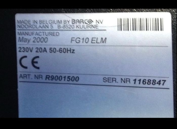 Barco ELM FG10 Building Projector