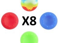 main image for ad New 8x Thumb Analog Gamepad Stick Silicone Caps Covers For PS4 XBOX ONE #511