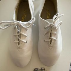 Girls white dancing shoes size 12.5/ 31