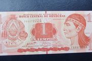 Honduras 2016.1 Lempira Uncirculated Banknote.